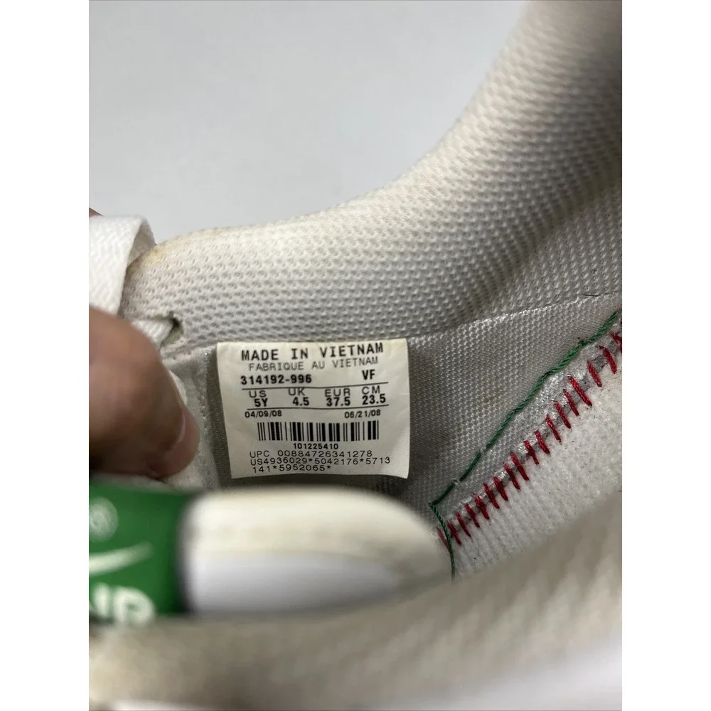 Nike Air Force 1 Low Sneaker Shoes GS 314192-996 White Pine Green‎ Youth Sz 5Y